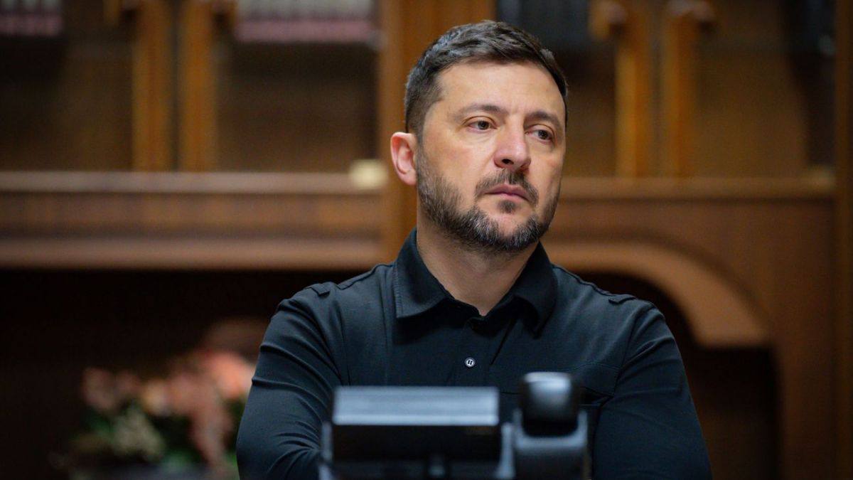 President of Ukraine Volodymyr Zelenskyy in his office