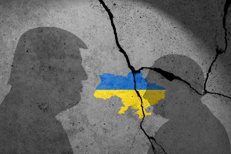 Ілюстративне фото тіней Трампа та Путіна