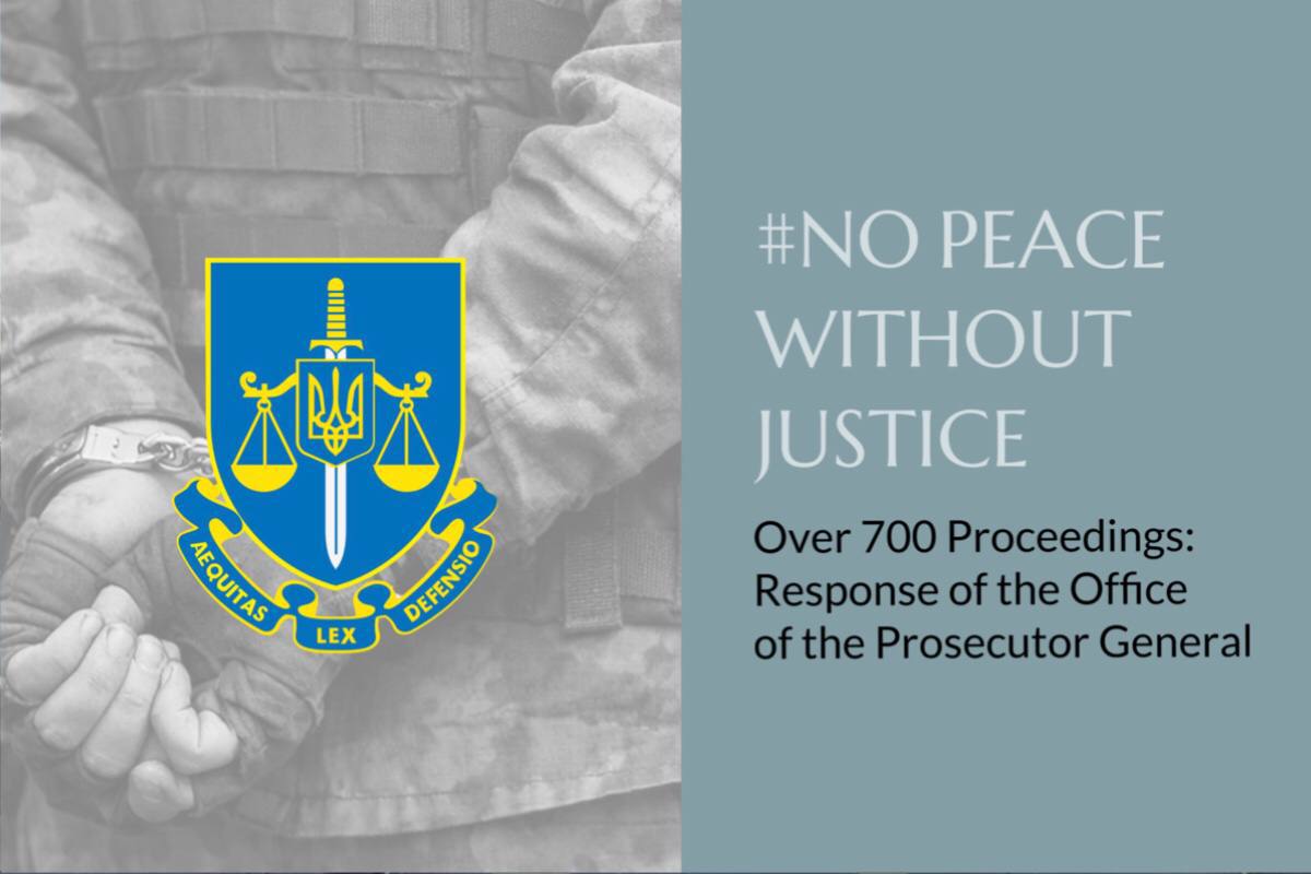 Over 700 Proceedings: Response of the Office of the Prosecutor General to the #NoPeaceWithoutJustice Request