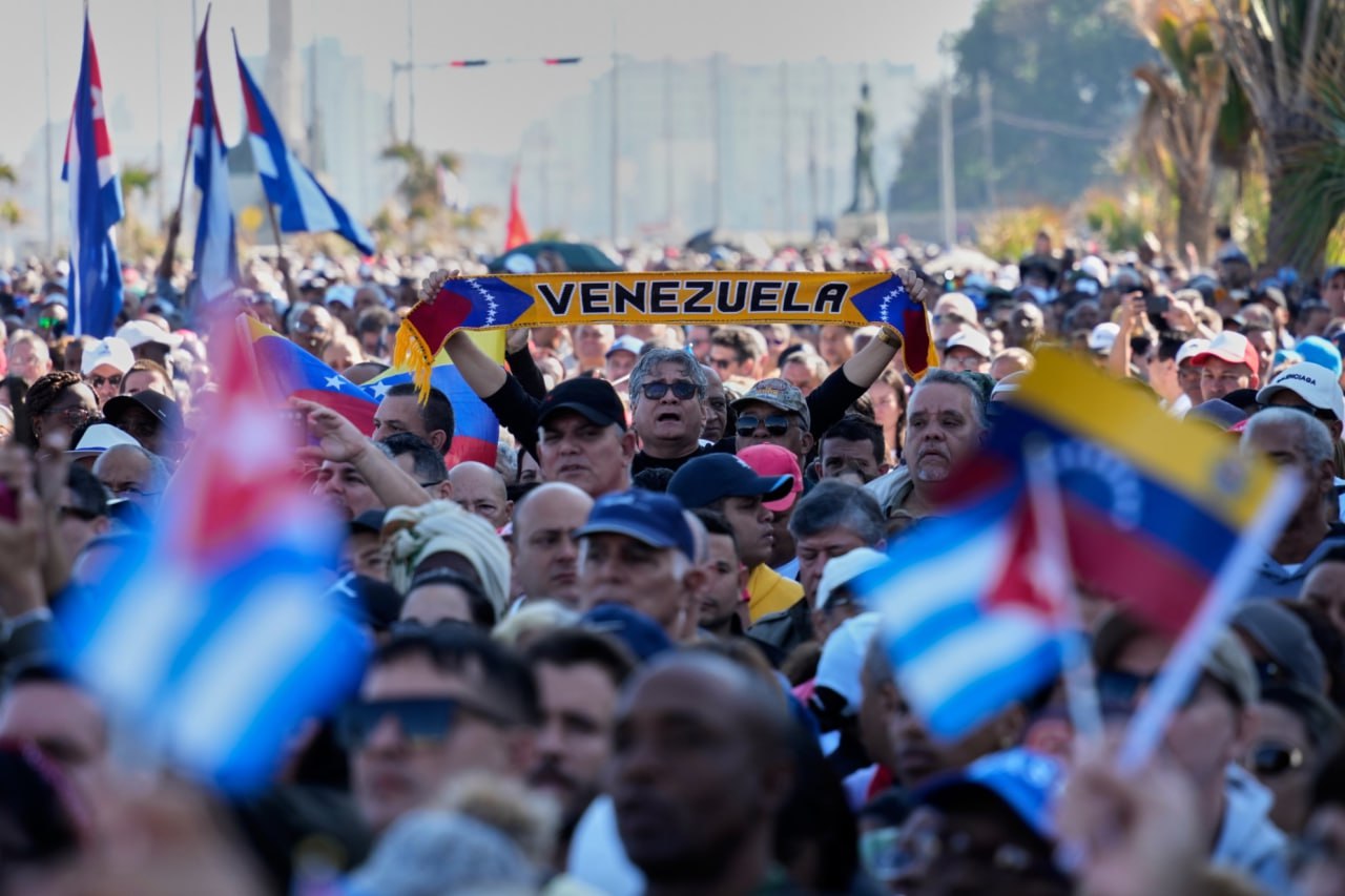 Cubans attended a rally in Havana, on Jan. 3, 2026, in solidarity with Venezuela after the U.S. captured President Nicolas Maduro and flew him out of Venezuela
