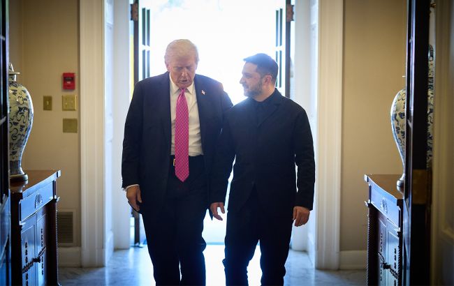 President of Ukraine Volodymyr Zelenskyy and US President Donald Trump