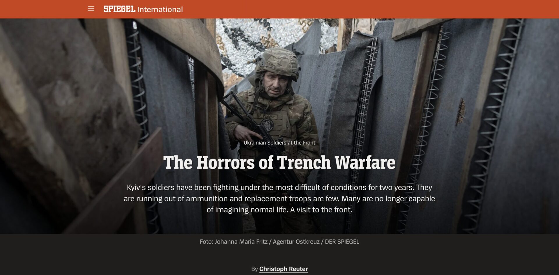 Screenshot of Der Spiegel