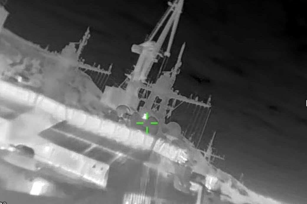 Russian military ship as a target of the AFU