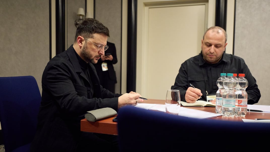 Volodymyr Zelenskyy and Rustem Umerov