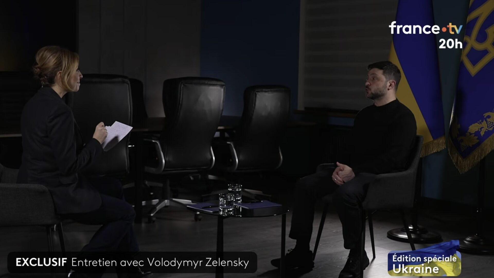 Volodymyr Zelenskyy gave an interview to France 2