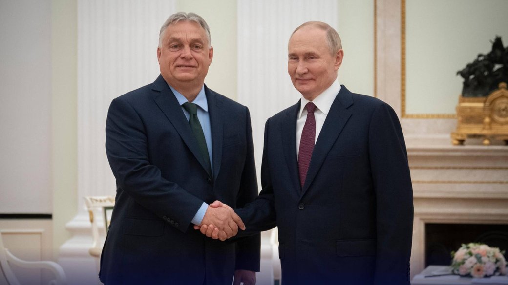 Viktor Orbán and Vladimir Putin during a meeting in Moscow on July 5, 2024