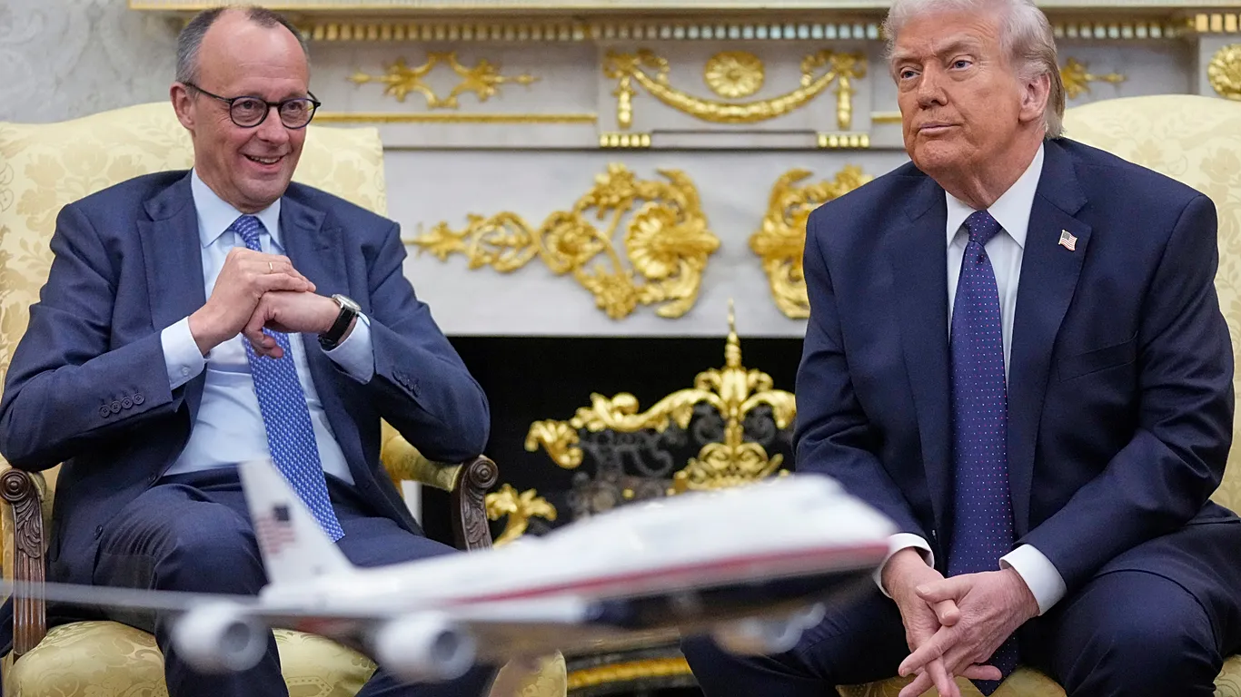 Donald Trump and Friedrich Merz