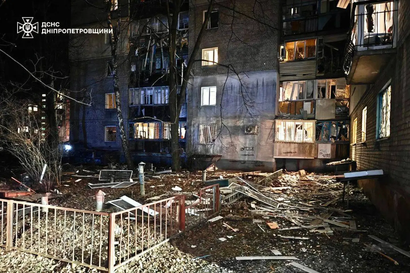 Russian Night Strikes on Kharkiv and Dnipro Leave at Least 20 Injured