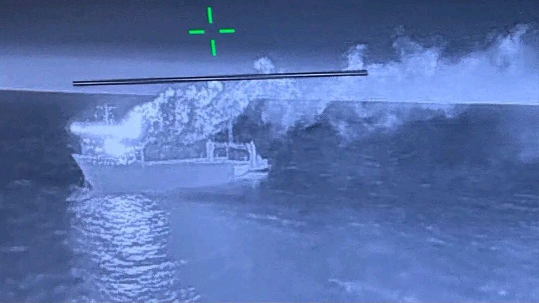 One of the Russian vessels attacked by Ukraine on March 14