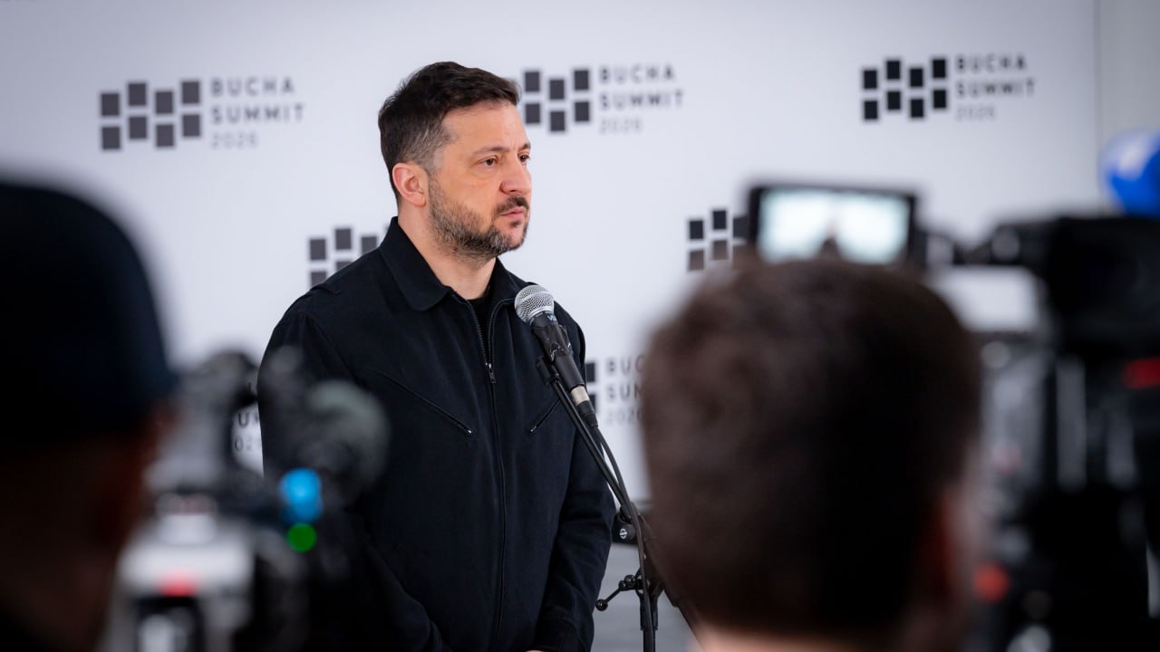 Володимир Зеленський на Бучанському саміті-2026