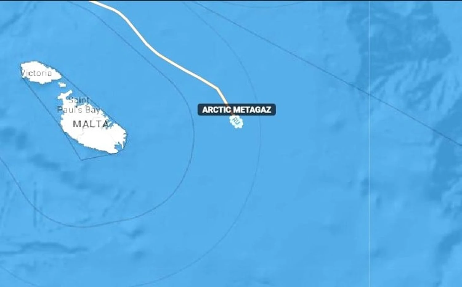 LNG tanker under Russian flag on fire