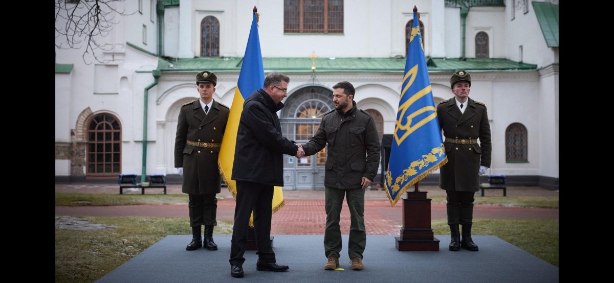 Andon Sapundzi, Ambassador of the Republic of Serbia to Ukraine and Ukraine`s President Volodymyr Zelenskyy