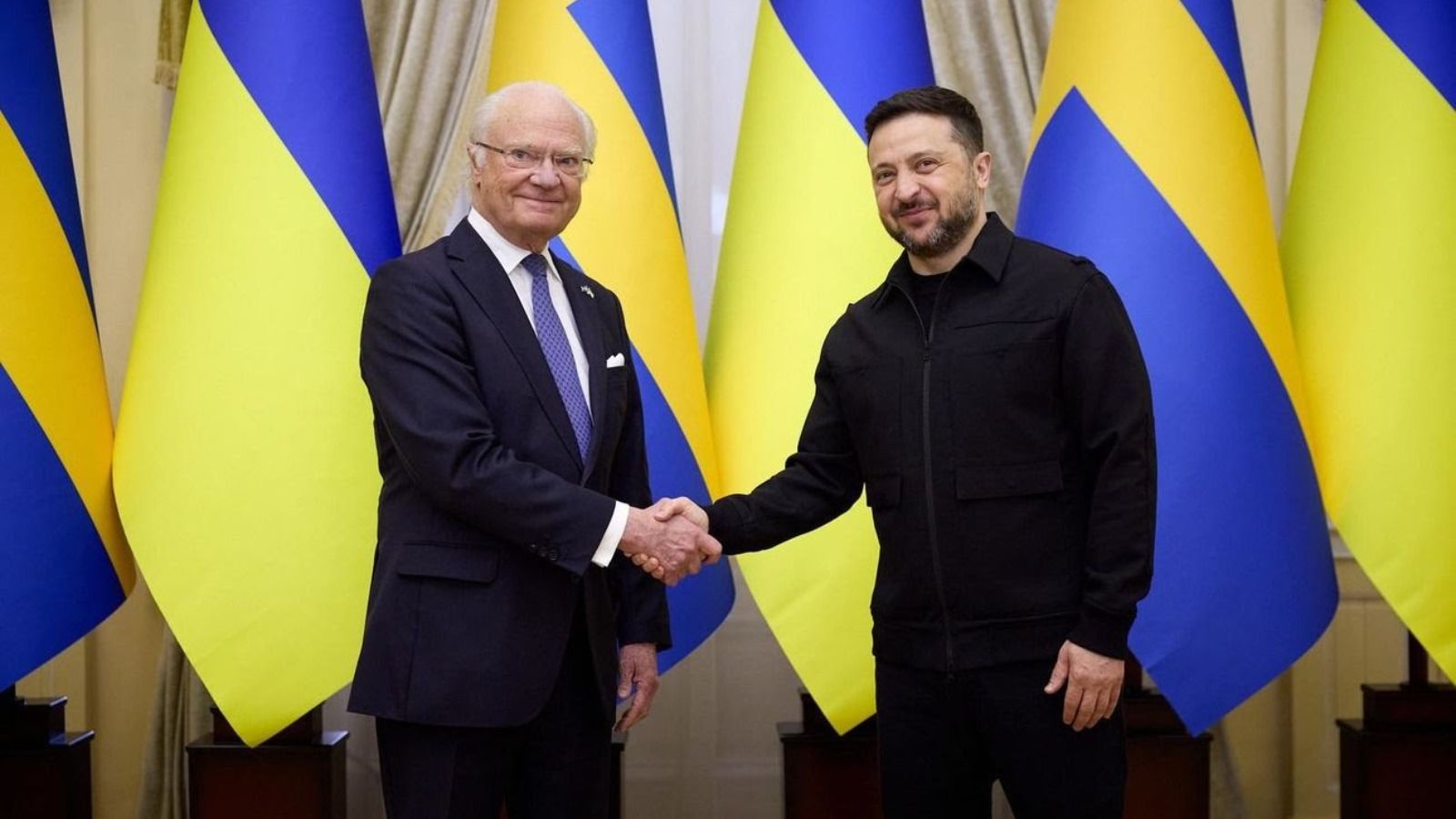 King Carl XVI Gustaf of Sweden Visits Lviv: Air Defense and Gripen Jets