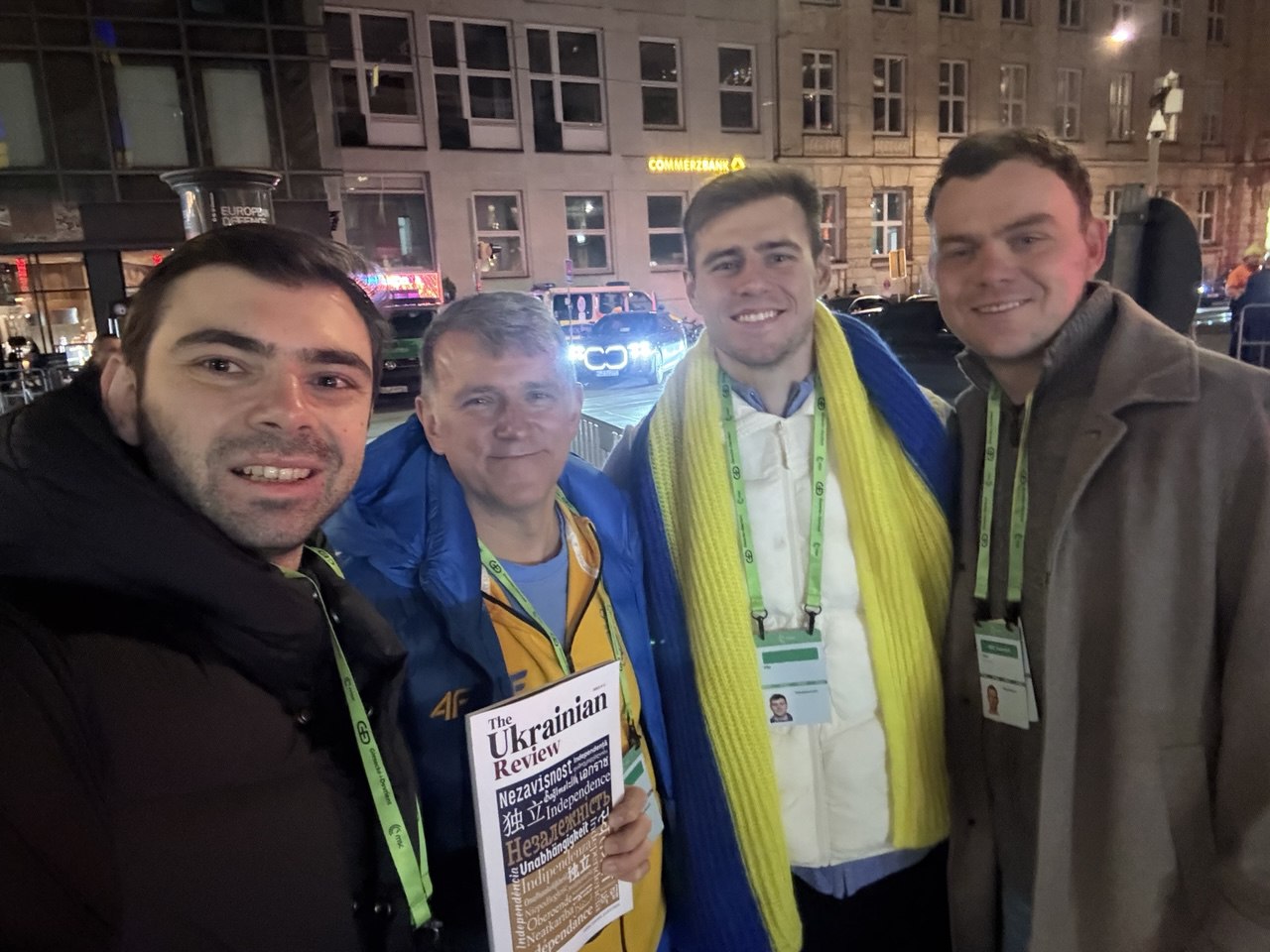 The Ukrainian Review editorial team met with Vladyslav Heraskevych at the Munich Security Conference