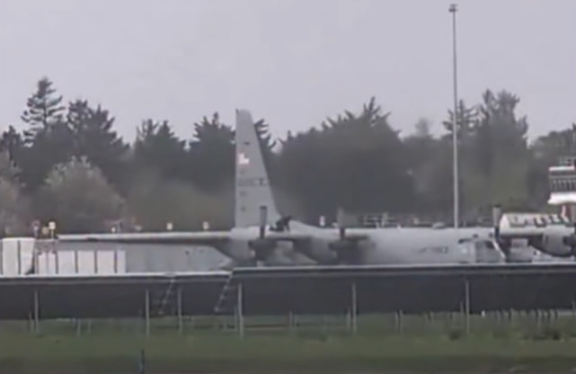 Man detained in Ireland for allegedly damaging US military aircraft