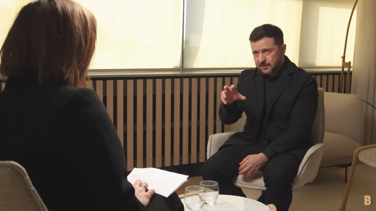 Volodymyr Zelenskyy on the air of the Dutch political program Buitenhof