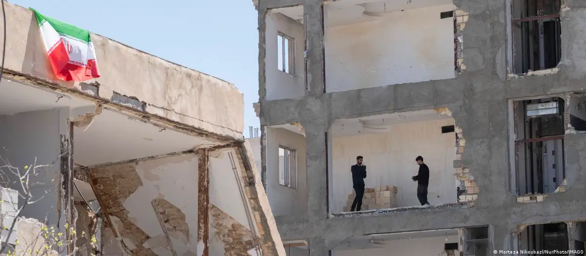 The aftermath of the strikes on the Iranian city of Kerej