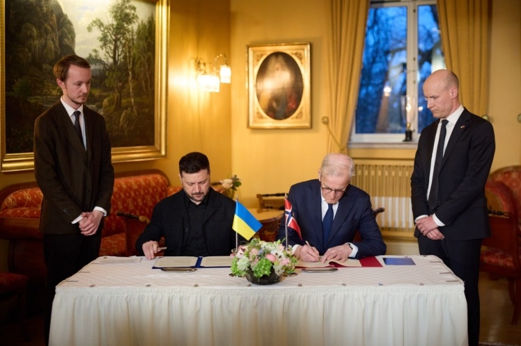 Volodymyr Zelenskyy and Jonas Gahr Støre