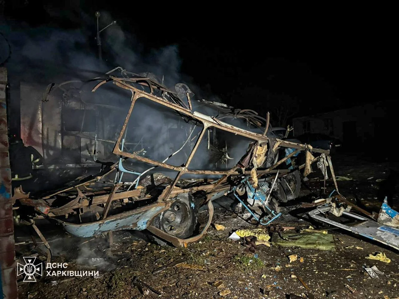 russian attack in the Kharkiv region